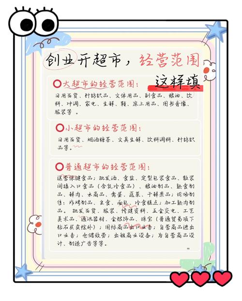开超市必看！经营范围填写指南——食品销售篇